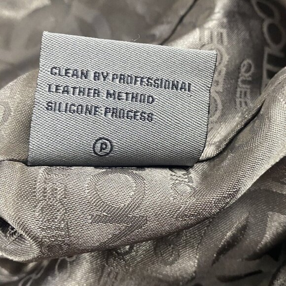 QUEEN COLLECTION Women Suede Jacket Size M Gray Leather Moto Zip Front Luxury - Picture 16 of 16